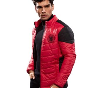 Official Spiderman Men's and Boys Standard Length Polyester Printed Puffer Jackets