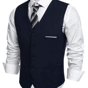 Men's Poly Viscose V-Shape Tuxedo Style Waistcoat
