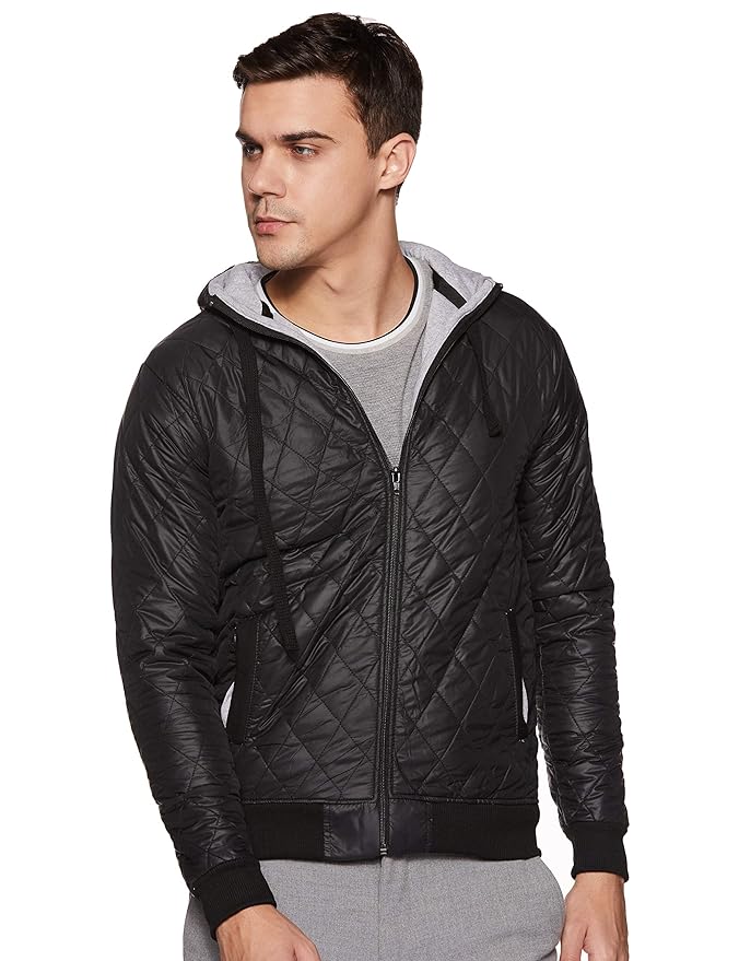 Men's Solid Vegan Leather Regular Fit Cotton Jacket For Winter Wear | Standing Collar | Full Sleeve | Zipper Casual Jacket For Man | Western Stylish Jacket For Men