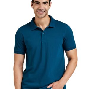 Symbol Men's Solid Cotton Rich Polo T Shirt | Collar Tshirts | Half Sleeves | Plain-Regular Fit