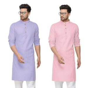 Men's Kurta Shirt- Pack of 2, Ethnic Indian Wear