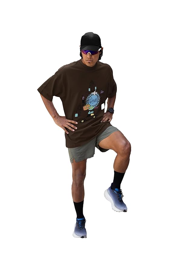 T-Shirt with Travel Doodle Printed - Image 2